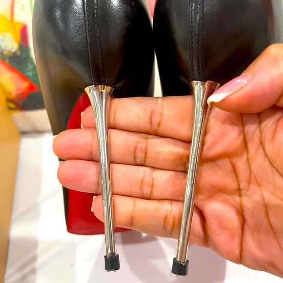 Christian louboutin lipsinka 120 nappa silver heel - Picture 3 of 8